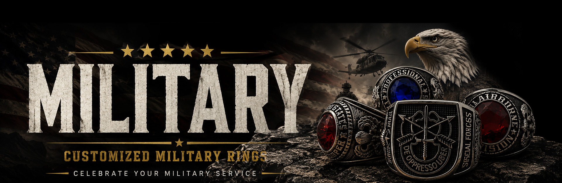 Custom US Military Rings